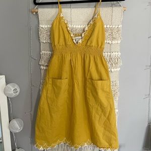 Scalloped Lined Summer Dress